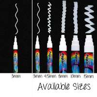 Erasable White Liquid Chalk Marker Pens for Chalkboard and Blackboard