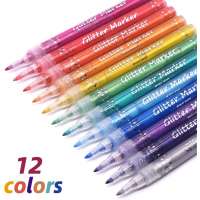 Amazon Hot Sell Acrylic Glitter Paint Marker Pens Set for Painting