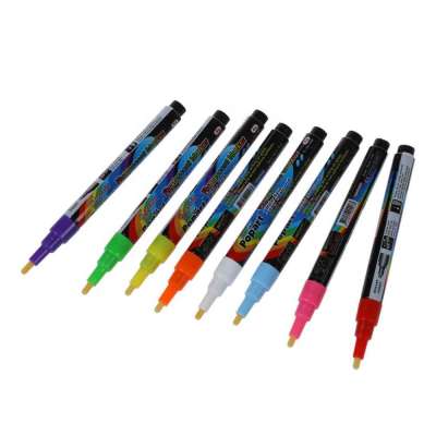 Amazon Hot Sales Fluorescent Bullet Nib Liquid Chalk Marker Pens on Glass